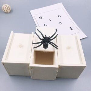 prank gift spider box open